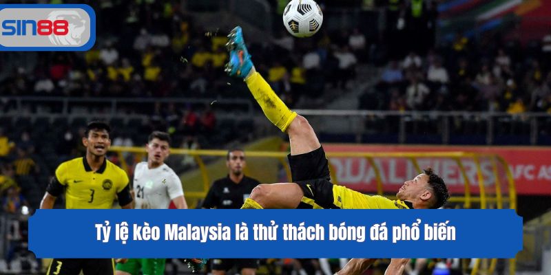 Tỷ lệ kèo Malaysia là thử thách bóng đá phổ biến